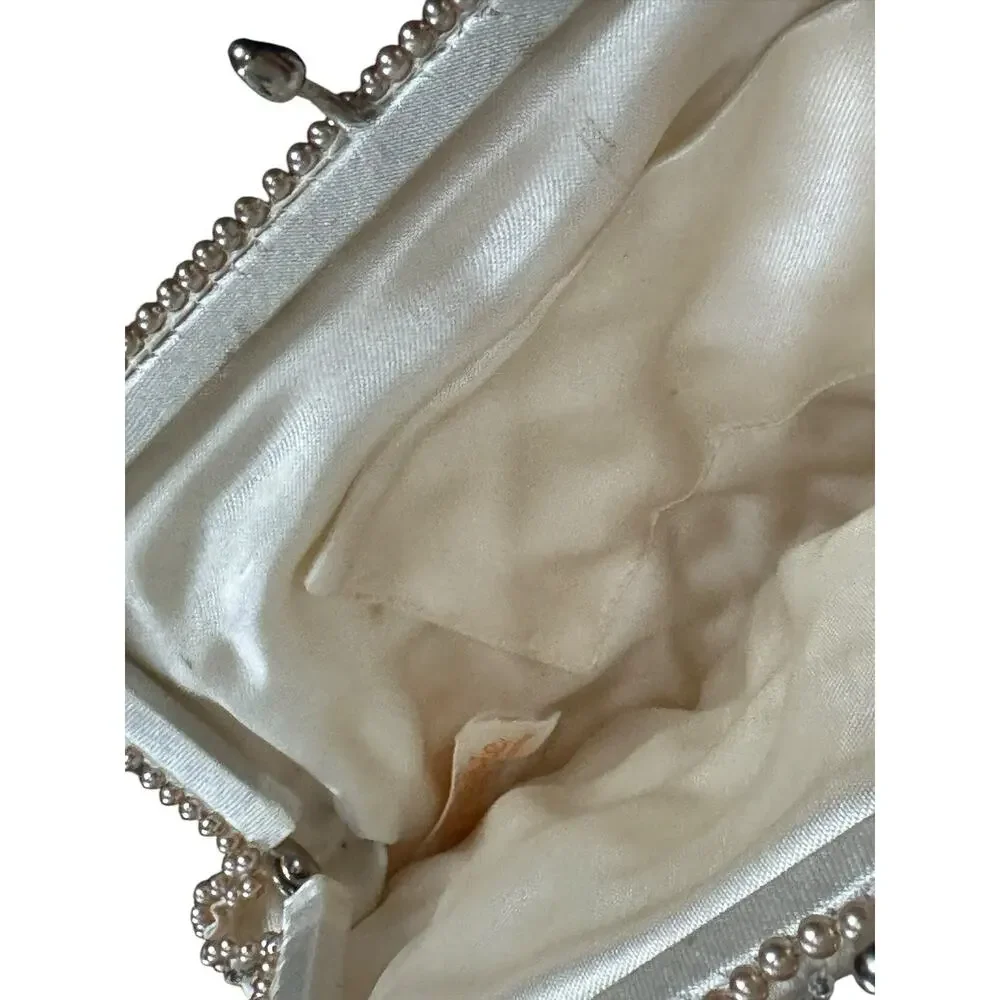 VTG Beaded Purse Bag by Debbie Made‎ in Japan Flapper Night Out Chain READ